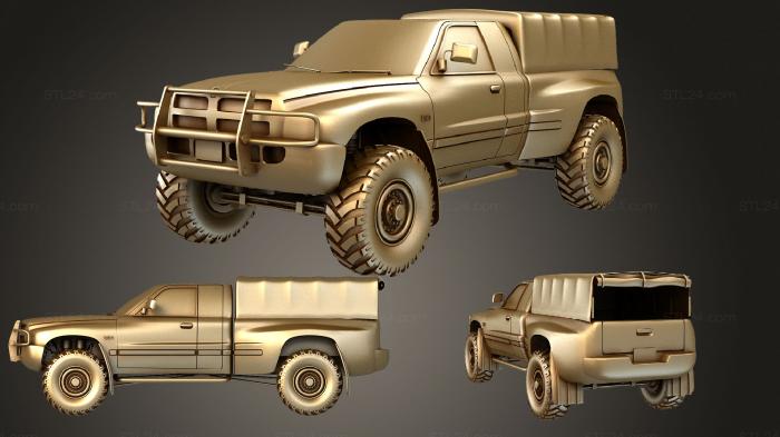 Автомобили и транспорт (Армейский додж, CARS_0523) 3D модель для ЧПУ станка
